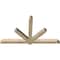 Ekena Millwork Kennewick Rough Sawn Timber Gable Bracket, Douglas Fir, 72"W x 42"H x 4"D x 4"F, 14/12 Pitch GBW072X42X0404KEN00RDF - alternate 3